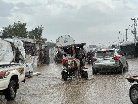 Al Mawasi Storm Destroys Displaced Tents - Gaza