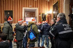 Local Police Protest During City Council Session In Seville - Spain
