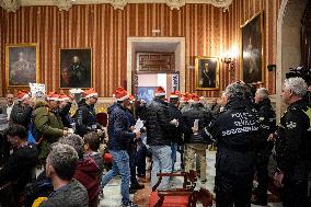 Local Police Protest During City Council Session In Seville - Spain