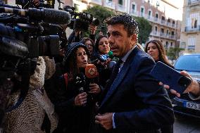 Mazon Arrives At Palau De La Generalitat - Valencia