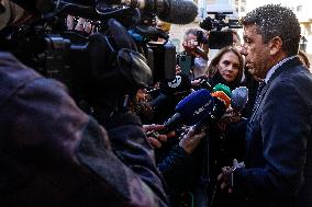 Mazon Arrives At Palau De La Generalitat - Valencia