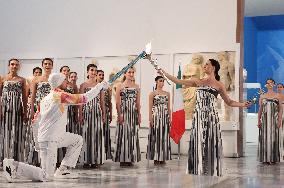 Milan-Cortina 2026 Flame Lighting Ceremony - Greece