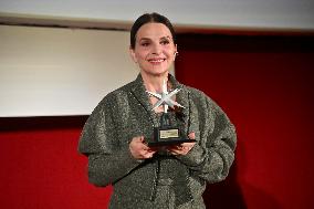43rd Turin Film Festival - Awarding of The Mole Stella to Juliette Binoche