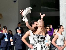 Milan-Cortina 2026 Flame Lighting Ceremony - Greece