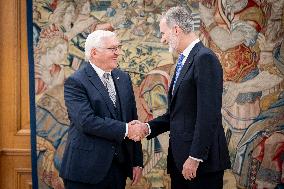 King Felipe Meets With German President Steinmeier - Madrid