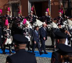 Almeida Presents Golden Key Of Madrid To German President Steinmeier