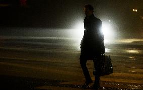 Foggy night in Helsinki