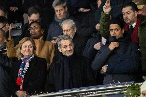 Champions League - Nicolas Sarkozy At PSG Vs Tottenham - Paris