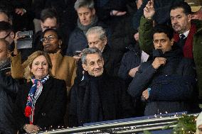 Champions League - Nicolas Sarkozy At PSG Vs Tottenham - Paris
