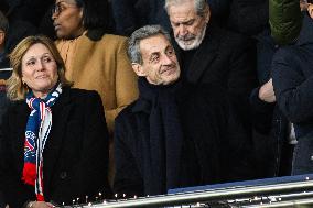 Champions League - Nicolas Sarkozy At PSG Vs Tottenham - Paris