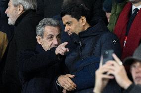 Champions League - Nicolas Sarkozy At PSG Vs Tottenham - Paris