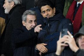 Champions League - Nicolas Sarkozy At PSG Vs Tottenham - Paris