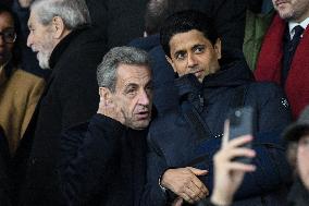 Champions League - Nicolas Sarkozy At PSG Vs Tottenham - Paris