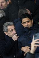 Champions League - Nicolas Sarkozy At PSG Vs Tottenham - Paris