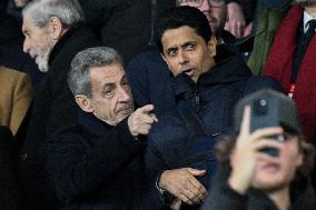 Champions League - Nicolas Sarkozy At PSG Vs Tottenham - Paris