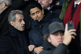 Champions League - Nicolas Sarkozy At PSG Vs Tottenham - Paris