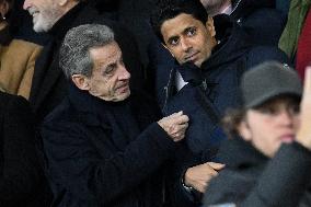 Champions League - Nicolas Sarkozy At PSG Vs Tottenham - Paris
