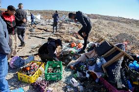 Shops Demolished in West Bank