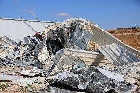 Shops Demolished in West Bank