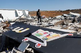 Rubble from Commercial Shops Demolished by The Israelis - Hebron