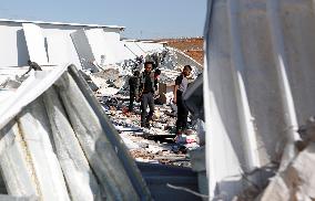 Rubble from Commercial Shops Demolished by The Israelis - Hebron
