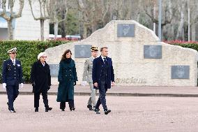 Macron Visits The 27th Mountain Infantry Brigade - Varces