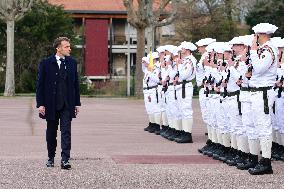Macron Visits The 27th Mountain Infantry Brigade - Varces