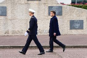 Macron Visits The 27th Mountain Infantry Brigade - Varces