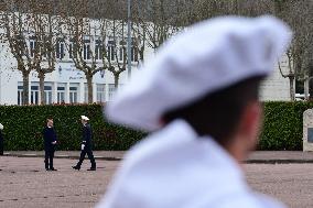 Macron Visits The 27th Mountain Infantry Brigade - Varces