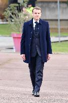 Macron Visits The 27th Mountain Infantry Brigade - Varces