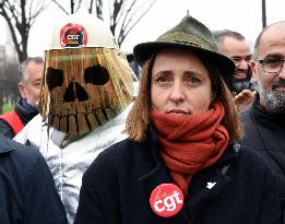 ArcelorMittal Rally in Front of the National Assembly - Paris