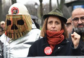 ArcelorMittal Rally in Front of the National Assembly - Paris