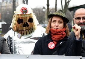 ArcelorMittal Rally in Front of the National Assembly - Paris