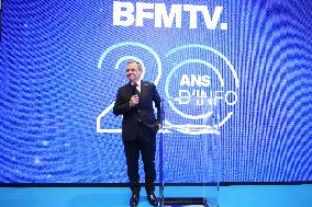 Exclusive - BFMTV 20th Anniversary - Paris
