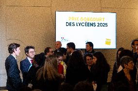 Award ceremony for the Prix Goncourt des Lyceens - Paris