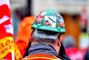 Demonstration of The CGT for The Nationalization of Arcelor Mittal - Paris