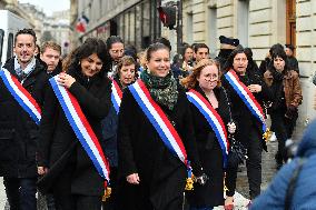 Demonstration of The CGT for The Nationalization of Arcelor Mittal - Paris