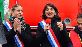 Demonstration of The CGT for The Nationalization of Arcelor Mittal - Paris