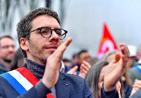 Demonstration of The CGT for The Nationalization of Arcelor Mittal - Paris