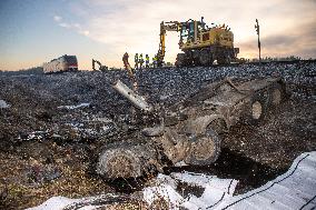 Train-truck collision