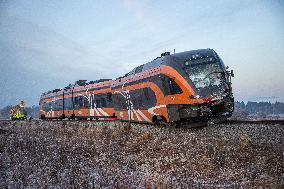 Train-truck collision