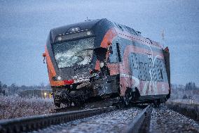 Train-truck collision