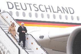 German President arrives in the Basque Country - Spain