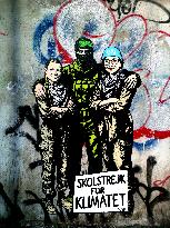 Greta Thunberg Mural Unveiled At Central Station - Rome