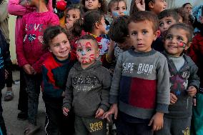 Recreational Event For Palestinian Children in Rashad Al Shawwa - Gaza