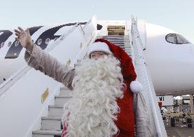 Santa Claus arrives in Japan