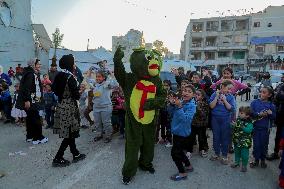 Recreational Event For Palestinian Children in Rashad Al Shawwa - Gaza