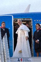 Pope Leo XIV Boards Plane On His Way To Turkey - Rome