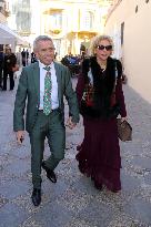 Francisco Rivera and Lourdes Montes Baptize Their Son Nicolas - Seville