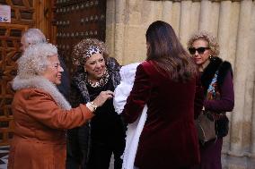 Francisco Rivera and Lourdes Montes Baptize Their Son Nicolas - Seville